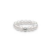 Inel perle naturale albe si argint DiAmanti MS23364R_W-G